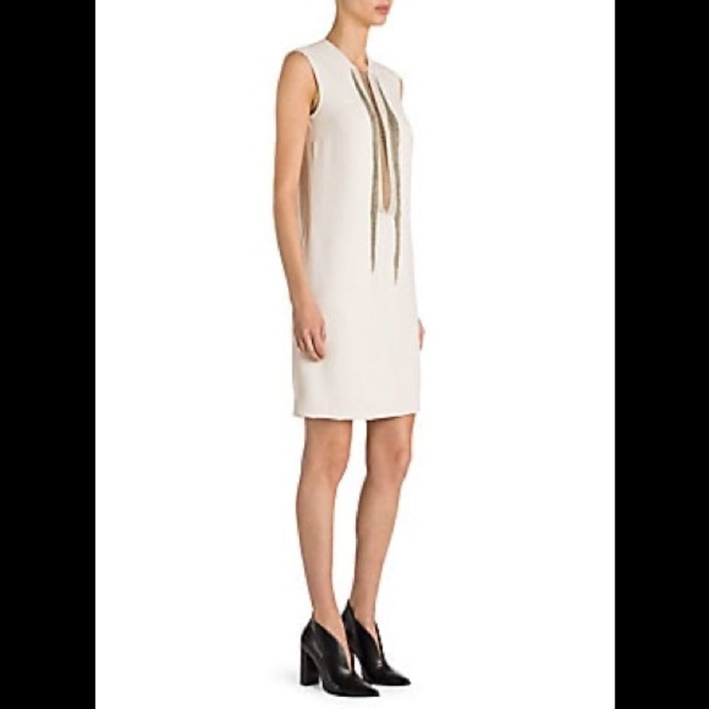 Stella McCartney Shift Dress w/Chain Inset - Picture 1 of 8